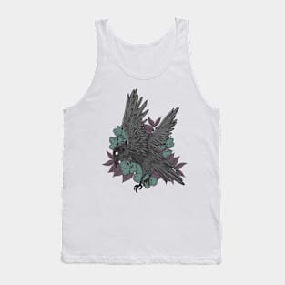 Crow and flowers Tank Top